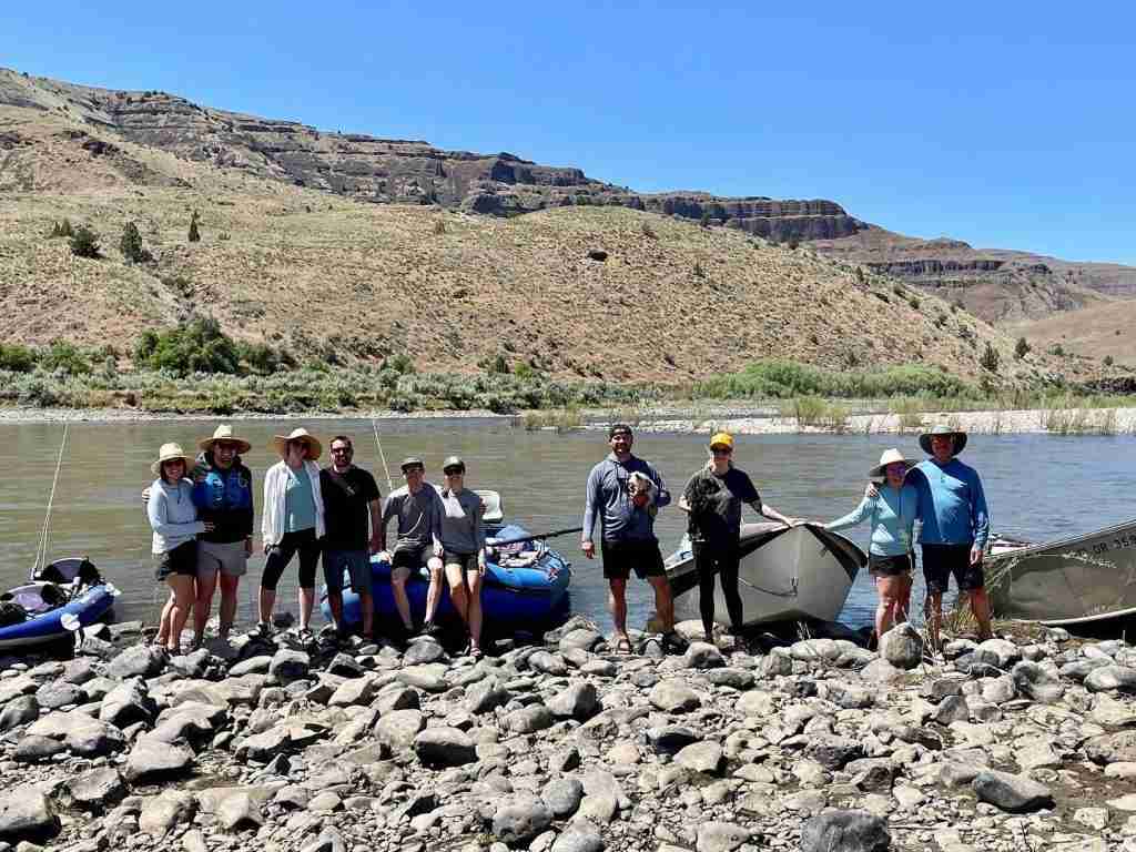 The Pre Compliance float trip on the John Day River